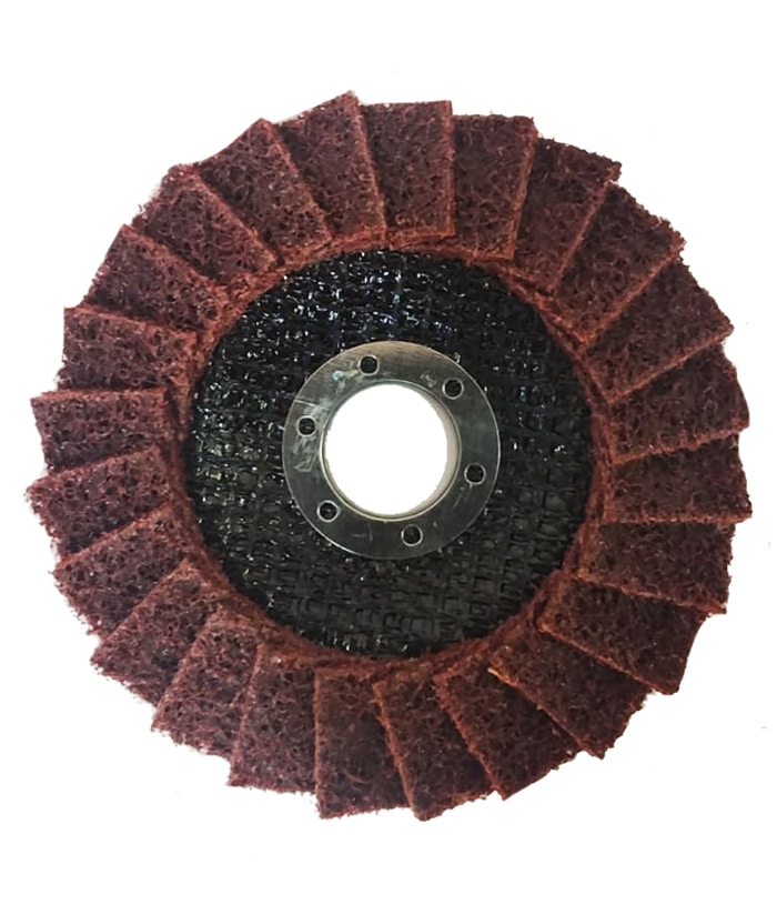 Disco Flap Manta Abrasiva Vellón 115mm Grano Medio Maxc Svetlo DFMMX115-22-M - Imagen 2