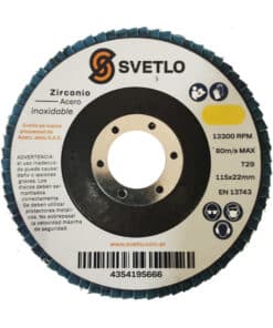 Alternative view of Disco Flap Zirconio Vulcano 115mm Grano #40 Svetlo DFZST115-22-040
