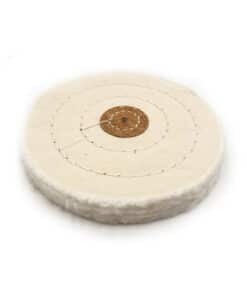 Disco Paño Blanco Centro de Cuero 125mm de Pulir Pulido x 30 Capas Svetlo DPNAST125-25-B