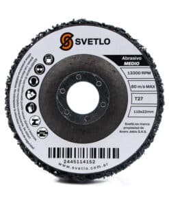 Disco Fibra Saca Pintura Abrasivo Para Amoladora 115mm Grano Medio ChauPint Svetlo DFAST115-22-N