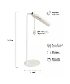 Alternative view of Lámpara Linterna Luminaria Luz LED 3W Magnética 3 en 1 Blanca Lusqtoff Electric LQE-VEL-CB
