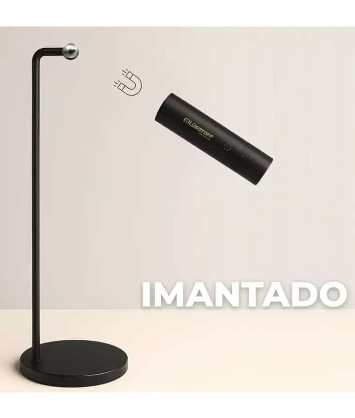 Lámpara Linterna Luminaria Luz LED 3W Magnética 3 en 1 Negra Lusqtoff Electric LQE-VEL-CN - Imagen 4
