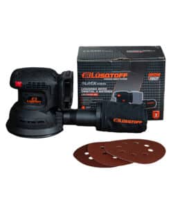 Lijadora Roto Orbital de Mano a Batería Inalámbrica 18V 11000rpm Motor Brushless Black Series Lusqtoff Naranja/Negro LRL11000-9B