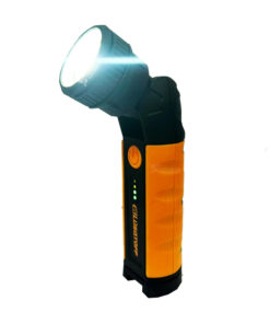 Alternative view of Linterna Reflector Luz LED Recargable Imantada 1000 Lúmenes Anti Impacto Multiposición Combinada Lusqtoff Naranja/Negro L7936