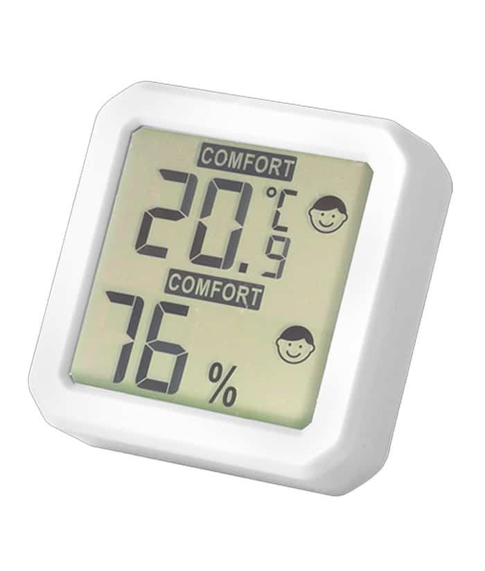 Detector Medidor Digital de Humedad y Temperatura Jadever Blanco JDTM1501 - Imagen 2