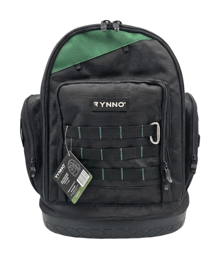 Mochila Porta Herramientas Base Plástica Rynno Verde/Negro RY-M100