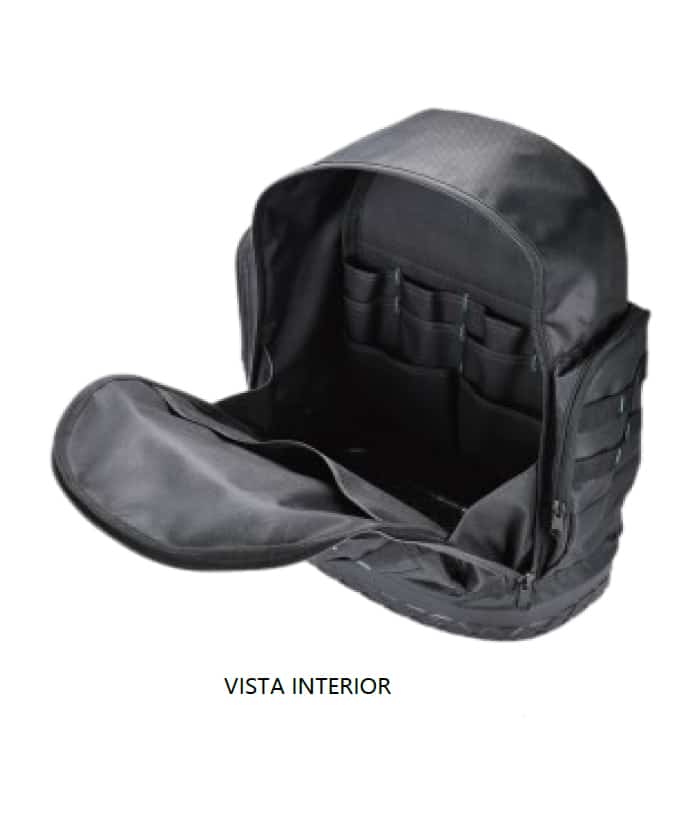 Mochila Porta Herramientas Base Plástica Rynno Verde/Negro RY-M100 - Imagen 4