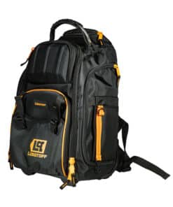 Mochila Porta Herramientas Profesional Con Manija Retraible y Ruedas Hasta 25kg Lusqtoff Naranja/Negro L8020