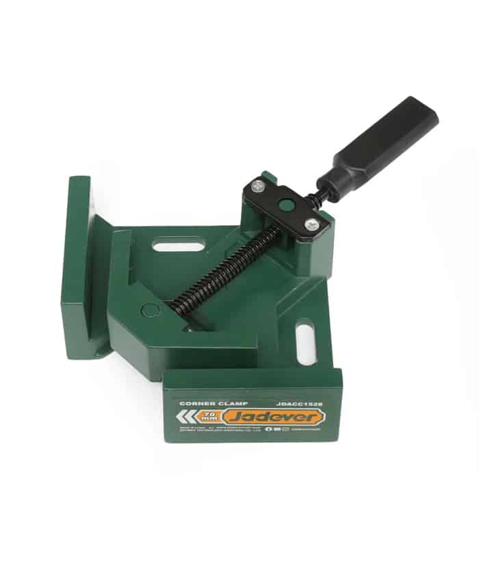 Prensa Esquinera Escuadra 90° Angular Ángulo Esquina Regulación Simple 70mm Jadever Verde JDACC1528