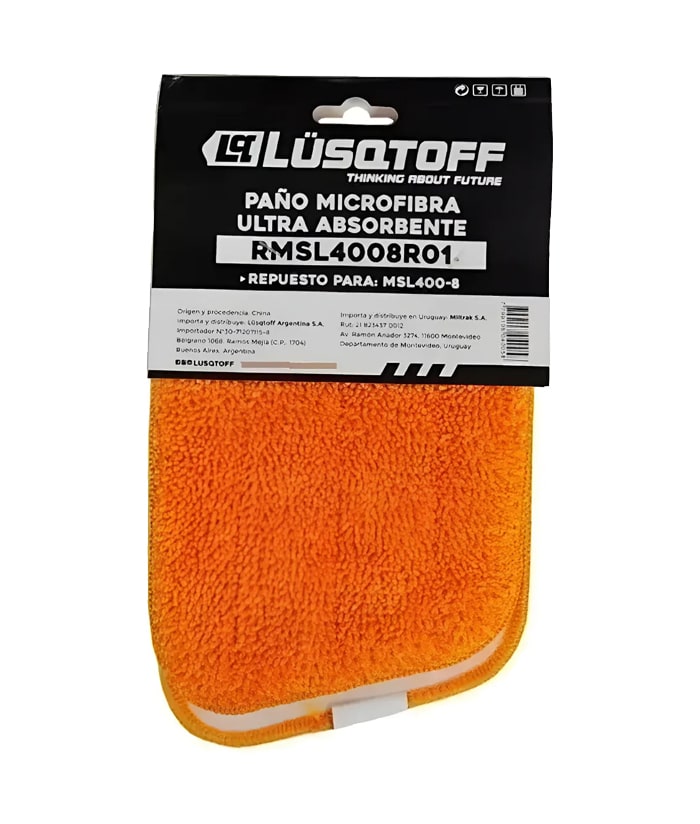 Repuesto Paño Pads Microfibra Para Mopa Spray MSL400-8 Lusqtoff RMSL4008R01