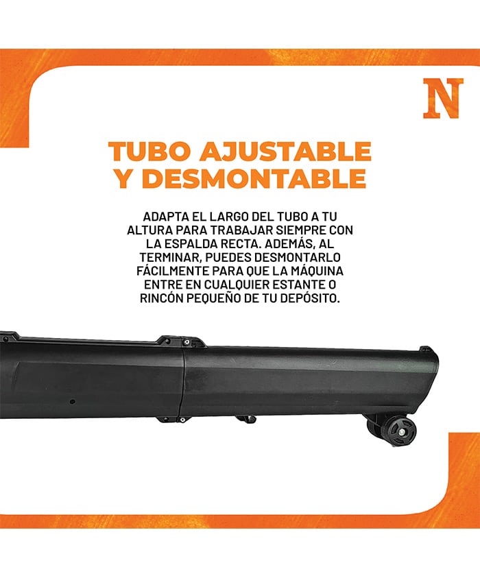 Sopladora Aspiradora 2400W Eléctrica Nebraska Naranja NEMESO2400 - Imagen 4