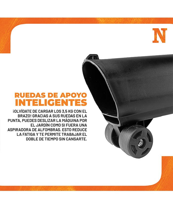 Sopladora Aspiradora 2400W Eléctrica Nebraska Naranja NEMESO2400 - Imagen 3