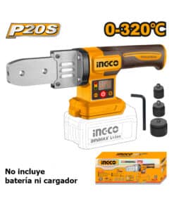 Termofusora a Batería Inalámbrica Digital 20V 320ºC + Accesorios Ingco Naranja/Amarillo PTWTLI2018 NOVEDAD!
