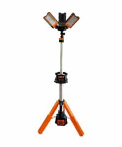 Torre de Iluminación Luz Reflector LED a Batería Inalámbrica Portátil 60W Lusqtoff Naranja/Negro L7930