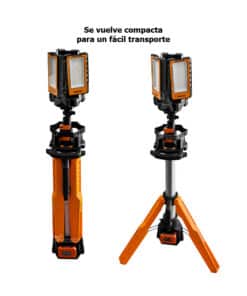 Alternative view of Torre de Iluminación Luz Reflector LED a Batería Inalámbrica Portátil 60W Lusqtoff Naranja/Negro L7930