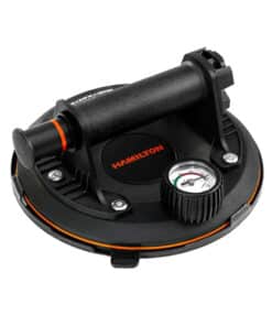Vibradora Ventosa Sopapa Doble Liberación Con Bomba de Vacío y Manómetro Hasta 168kg Hamilton Negro/Naranja VH1