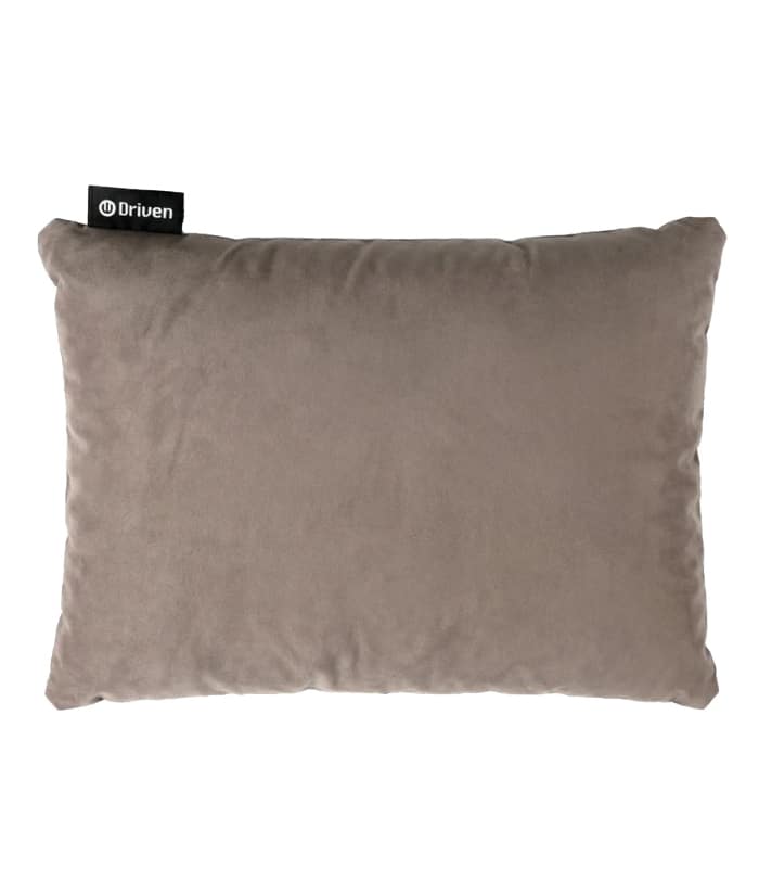 Almohada Inflable Comfort Máximo Color Gris Liso Para Viaje Camping Driven ID-0100