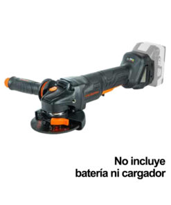 Amoladora Angular a Batería Inalámbrica 115mm 18V Motor Brushless Black Series Lusqtoff Naranja/Negro AML115-9B