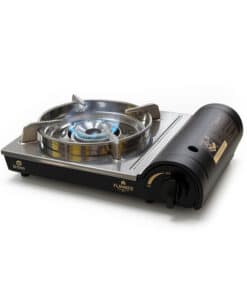 Anafe Cocina Portátil Acero Inoxidable Pro 1 Hornalla a Gas Flamante 2.8kw Para Camping Color Negro Driven DC-10115/ALN