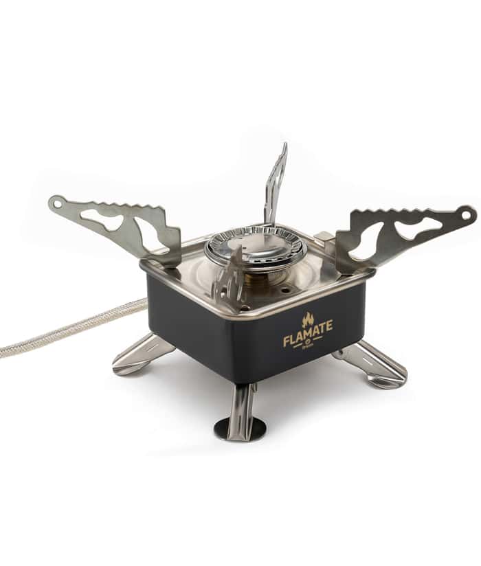 Anafe Cocina Portátil Compacta Pocket 1 Hornalla a Gas Flamante Para Camping Color Negro Driven DC-10005/N
