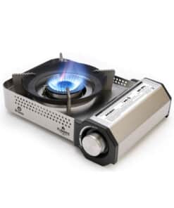 Anafe Cocina Portátil MetalMax Metálico 1 Hornalla a Gas Flamante Potencia Compacta 230g/h Para Camping Driven DC-10132/ALN