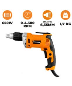 Alternative view of Atornillador Eléctrico 650W Velocidad Variable 6.35mm Para Durlock Construcción en Seco Nebraska NEMEATD4000