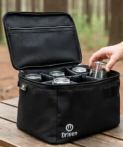 Alternative view of Bolso Organizador Multiuso Impermeable Con Separadores Para Vasos Camping Color Negro Driven MD-0260/N