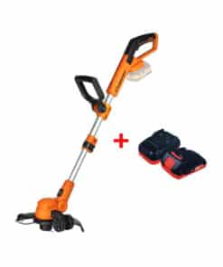 Bordeadora a Batería Inalámbrica Con Rueda En Kit 18V 200mm/300mm Lusqtoff Naranja BL18-8B