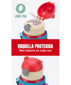 Alternative view of Botella Térmica Infantil Kids Acero Inoxidable 500ml Con Correa Ajustable Color Roja Driven TD-1530/R