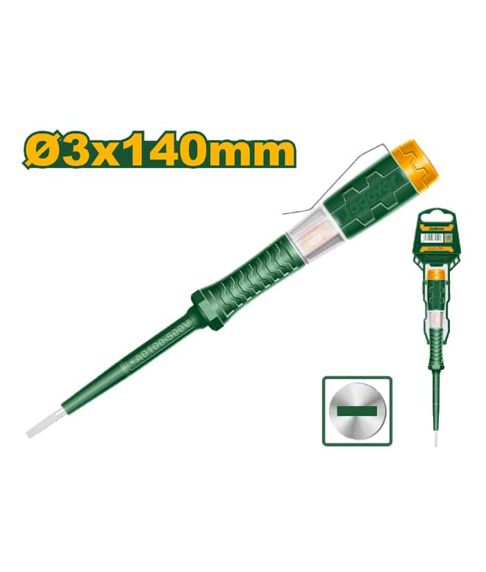 Buscapolo Tester Destornillador 3 x 140mm Jadever JDTP2903