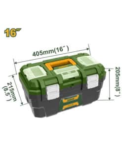 Caja de Herramientas Plástica 16" 405 x 215 x 205 mm Jadever JDTB3316