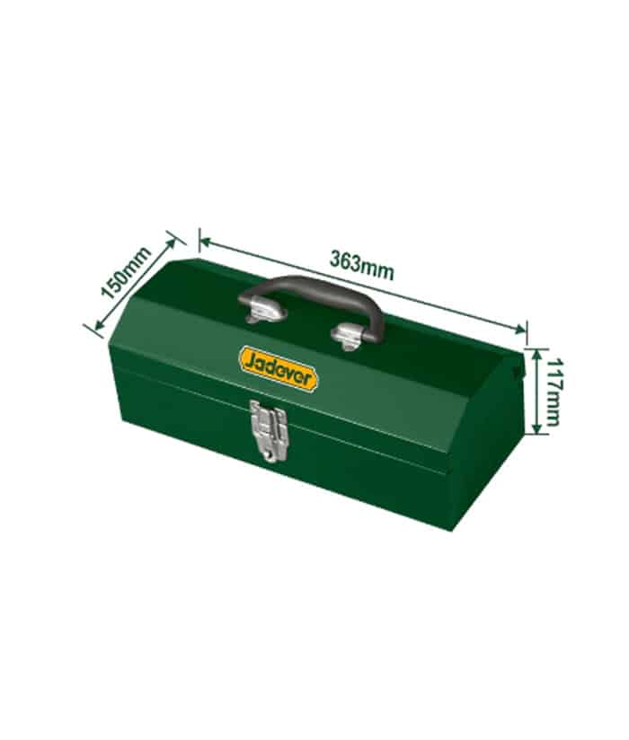 Caja de Herramientas de Acero Metálica 363 x 150 x 117mm Jadever Verde JDTB8A11 - Imagen 2
