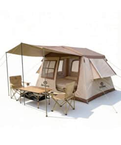 Carpa Casita Tipo Gazebo Inflable Para 4 Personas Color Beige/Arena Driven CD-0150