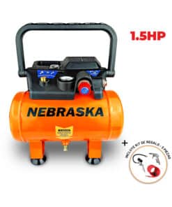Compresor de Aire 1.5hp 6lts + Kit Accesorios Nebraska NECO1506