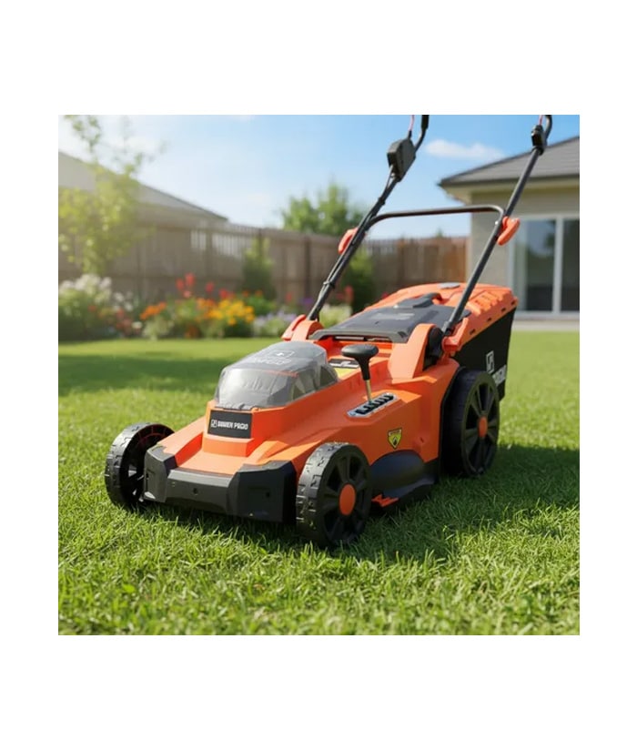 Máquina Cortadora de Pasto Césped 2 en 1 Trituradora y Cortadora A Batería Inalámbrica 430mm Flex One 18V + 18V 36V Brushless Motor Sin Carbones Dowen Pagio 9993014 - Imagen 2