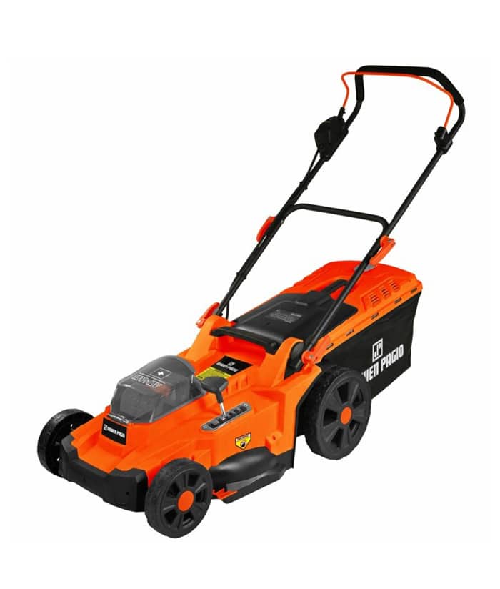 Máquina Cortadora de Pasto Césped 2 en 1 Trituradora y Cortadora A Batería Inalámbrica 430mm Flex One 18V + 18V 36V Brushless Motor Sin Carbones Dowen Pagio 9993014