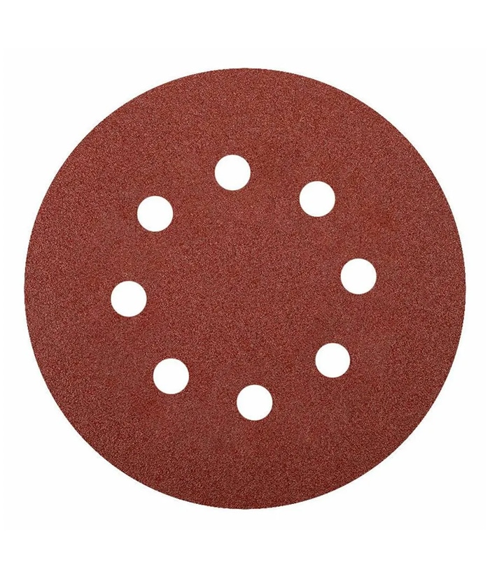 Disco Lija de Pulido Con Velcro Óxido Aluminio 125mm 5" Grano 60 Abrojo Nebraska NEDVR125060