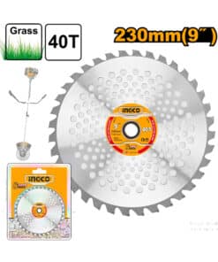 Disco Sierra Para Desmalezadora 230mm 9" 40 Dientes Centro 25.4mm-20mm Ingco TSB423045