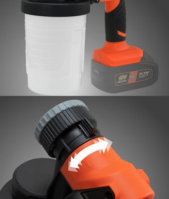 Pistola Equipo De Para Pintar A Batería Inalámbrica 18V HVLP Flex One Dowen Pagio 9993190 - Imagen 3