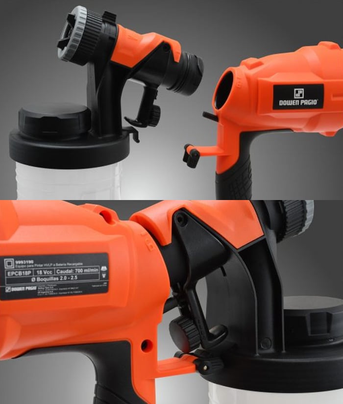 Pistola Equipo De Para Pintar A Batería Inalámbrica 18V HVLP Flex One Dowen Pagio 9993190 - Imagen 2
