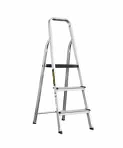 Escalera De Aluminio Plegable 3 Escalones 1.16 Metros 120 KG Metálica Crossmaster 9931156