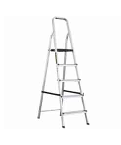 Escalera De Aluminio Plegable 5 Escalones 1.62 Metros 120 KG Metálica Crossmaster 9931158