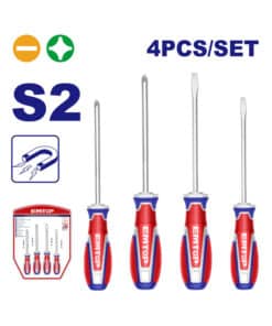 Juego Set Kit Destornilladores Imantados Planos y Phillips x 4pzs Emtop ESST0421