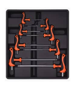 Bandeja Juego Set Kit Llaves Allen T Punta Bola x 8pzs Harden 520656