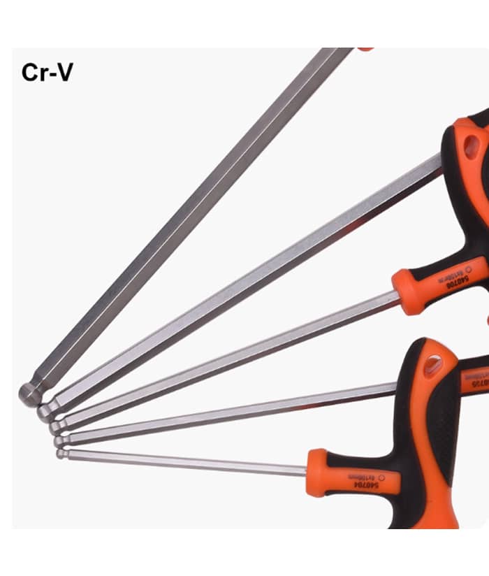 Bandeja Juego Set Kit Llaves Allen T Punta Bola x 8pzs Harden 520656 - Imagen 3