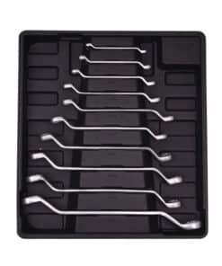 Bandeja Juego Set Kit Llaves Combinadas Doble Anillo 6x7mm - 24x27mm x 10pzs Harden 520640