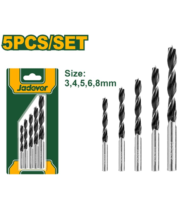 Juego Set Kit Mechas Para Madera x 5pzs Jadever JDSJ3K01