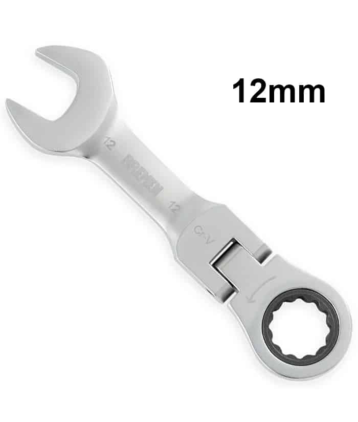 Llave Combinada con Crique 12mm Corta Articulada Bremen 6255