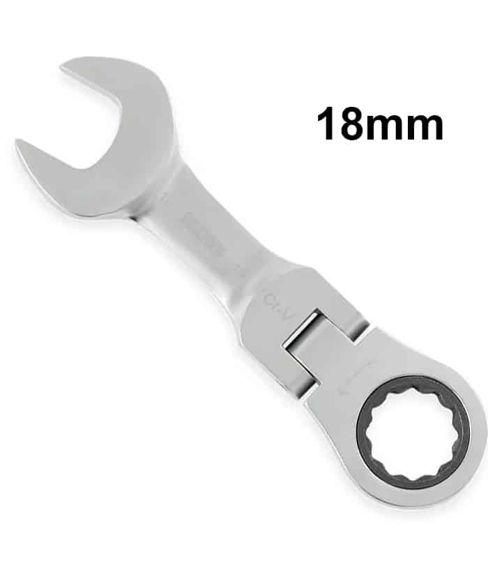 Llave Combinada con Crique 18mm Corta Articulada Bremen 6261