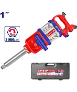 Llave de Impacto Neumática 1" x 200mm 3100Nm Emtop Rojo/Azul EATL013101